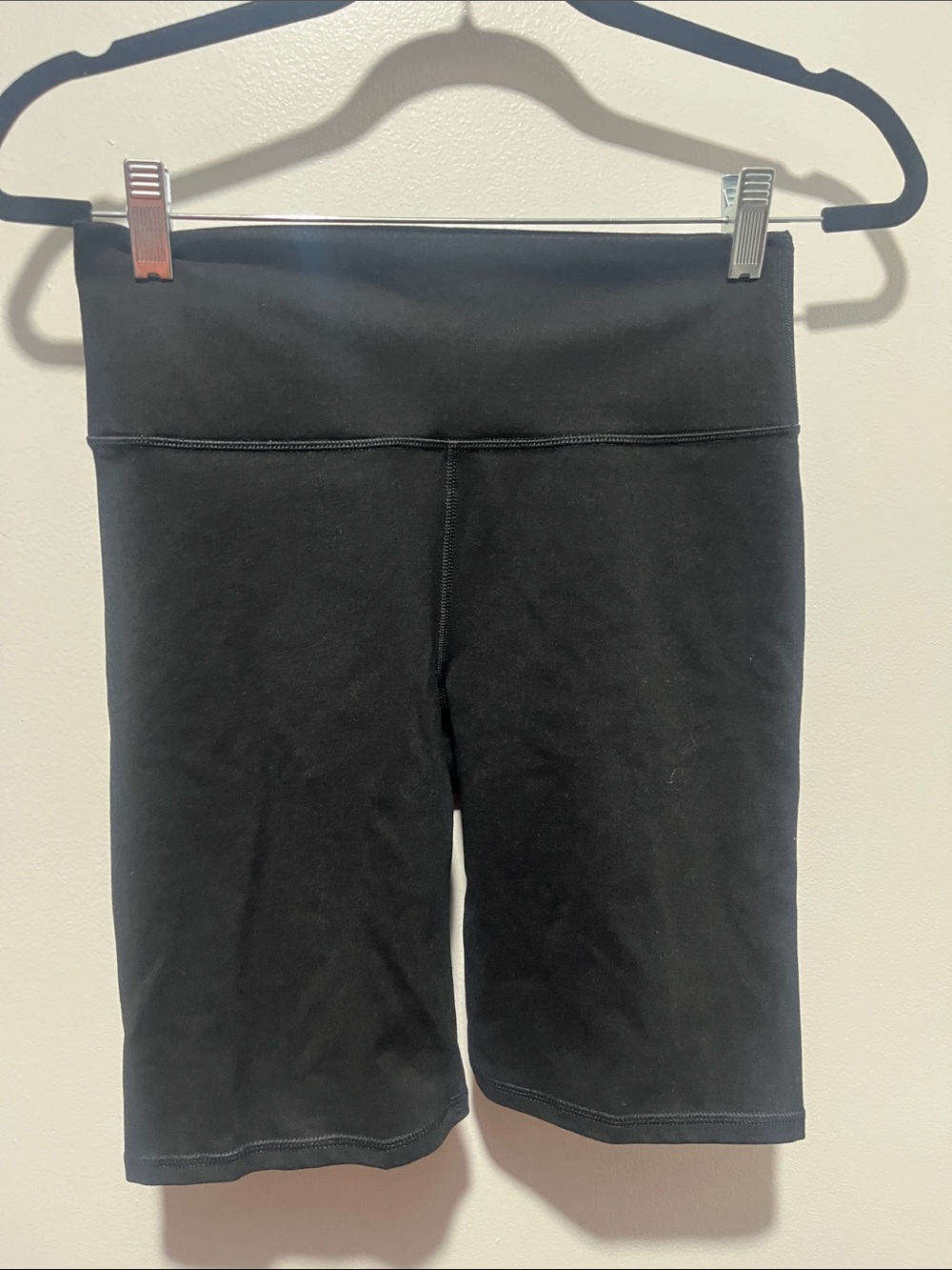 Fabletics Black High-Waist Bike Shorts